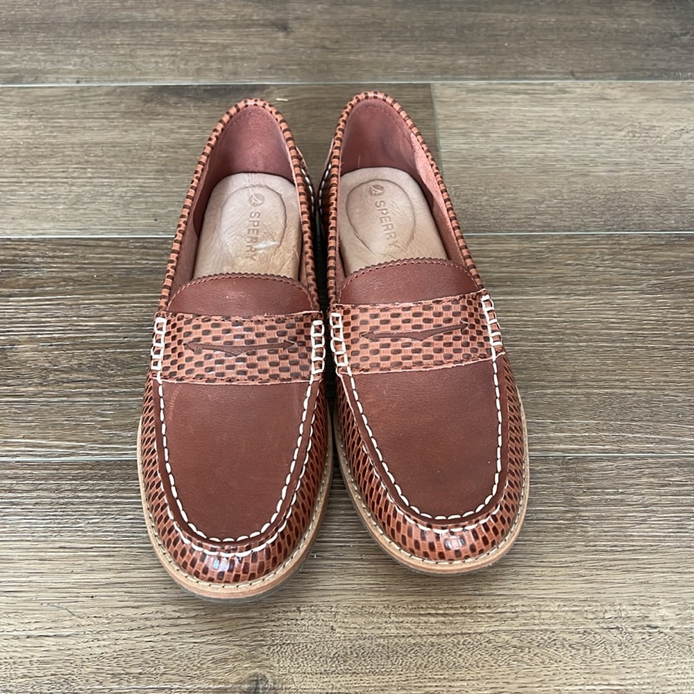 Sperry leather seaport penny loafers